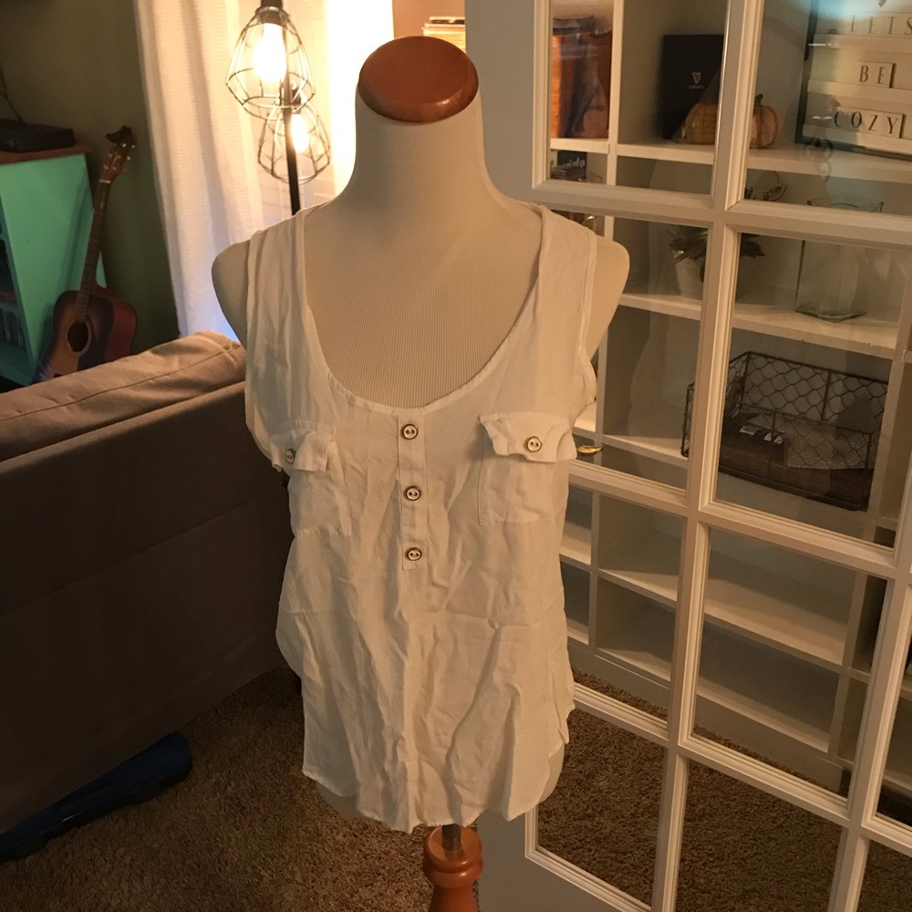 White dress tank